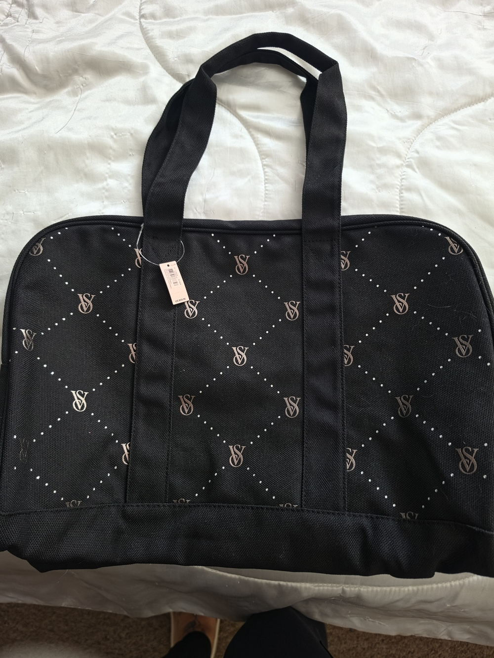 Victoria's Secret Signature Black Tote Bag **NEW**